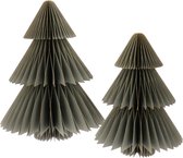 Sapins de Sapins de Noël en Papier - Set de 2 - Décoration de Noël - Anthracite