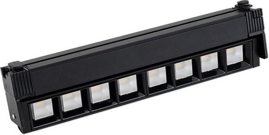 LED 1-fase Railarmatuur | 12 Watt | Zwart | 30 cm | 4000K - Naturel wit