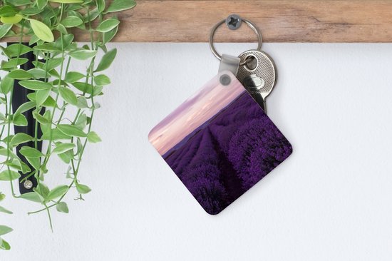 Porte-clés - Cadeaux - Lavande - Violet - Fleurs - Nature - Plastique