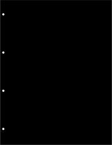 Intercalaires noirs Hartberger GMZ (10x) - intercalaires en carton - adaptés aux feuilles standard ou super coin GM20 - 245 x 285 mm - 10 intercalaires