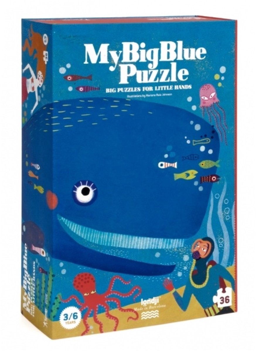 My Big Blue puzzel 3+ jaar - Londji