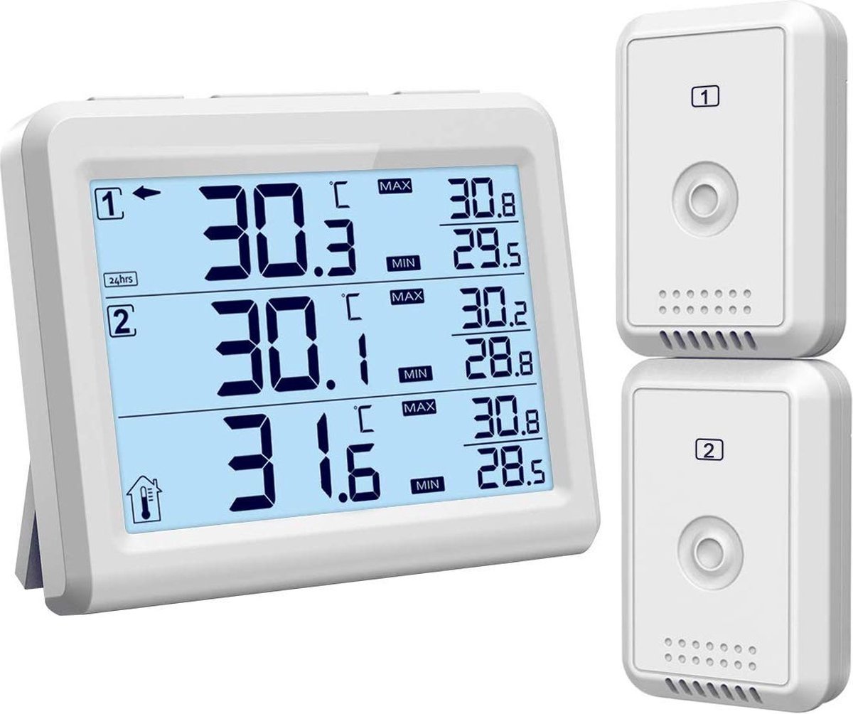 Kamerthermometer - Digitale Thermometer – Vochtigheidsmeter - Binnenthermometer