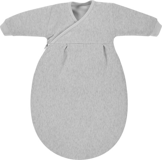 molis&co - Saco de dormir para bebé 2.5 TOG - 70 cm (0-6 meses) - Ideal para invierno - 100% algodón (OEKO-TEX 100) - Acolchado, Suave y Cálido - Grey Print