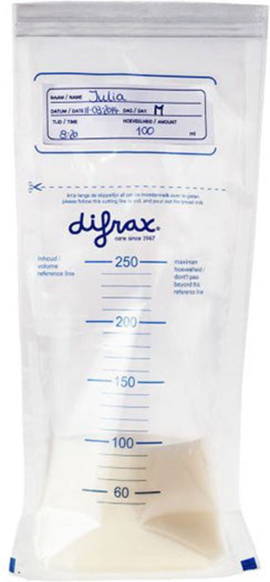 Difrax Moedermelk bewaarzakjes - 20 Stuks - Difrax