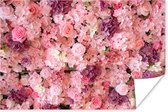 Poster Bloemen - Roze - Rozen - 30x20 cm