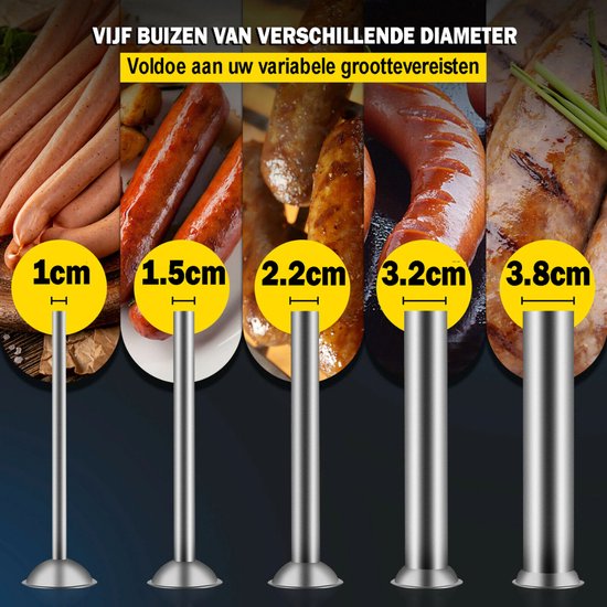 Handmatige vleesmenger 30 L vleesverwerker (maximaal 13,61 kg
