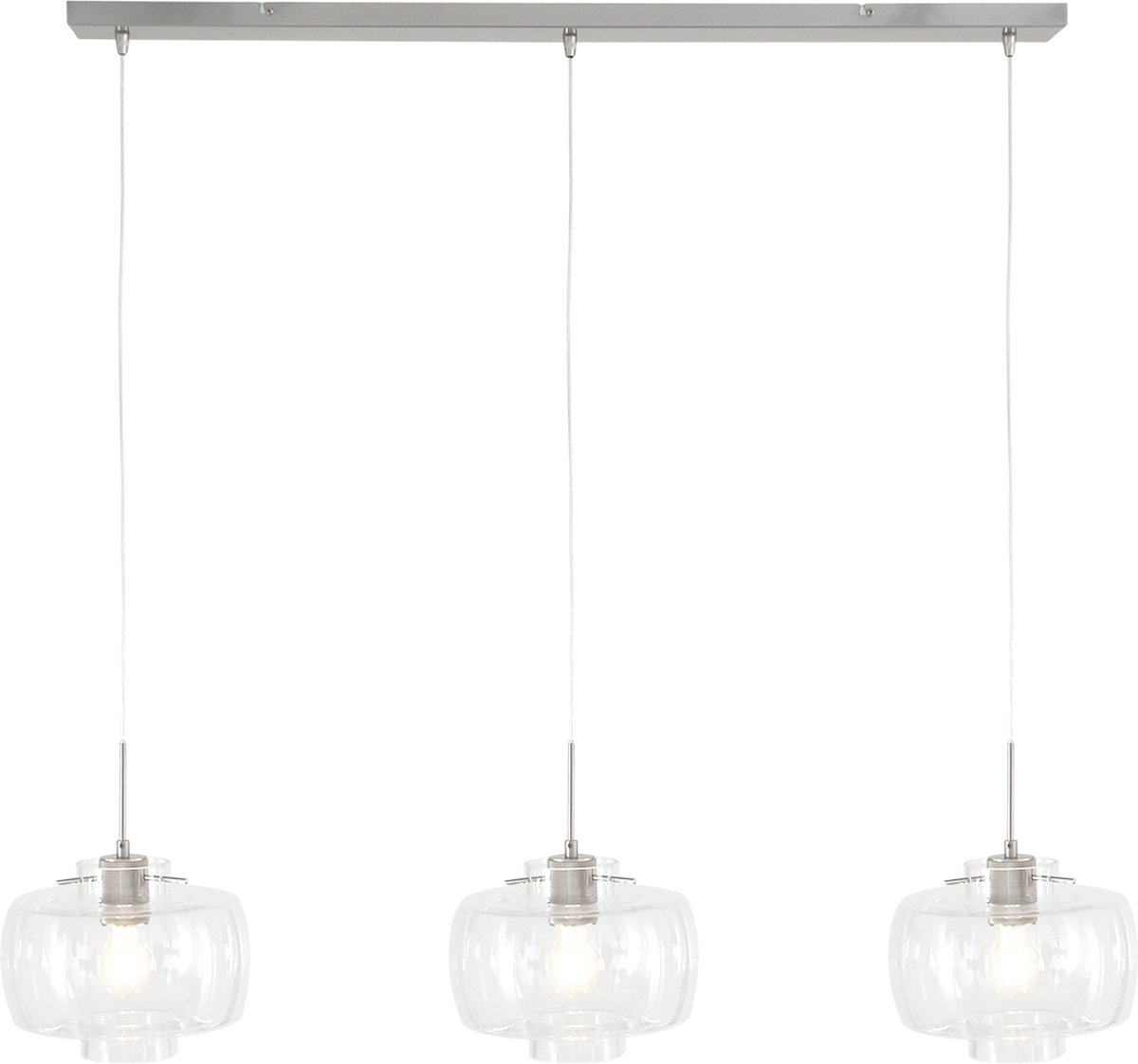 Hanglamp - Bussandri Limited - Modern - Glas - Modern - E27 - L: 0cm - Voor Binnen - Woonkamer - Eetkamer - Zilver
