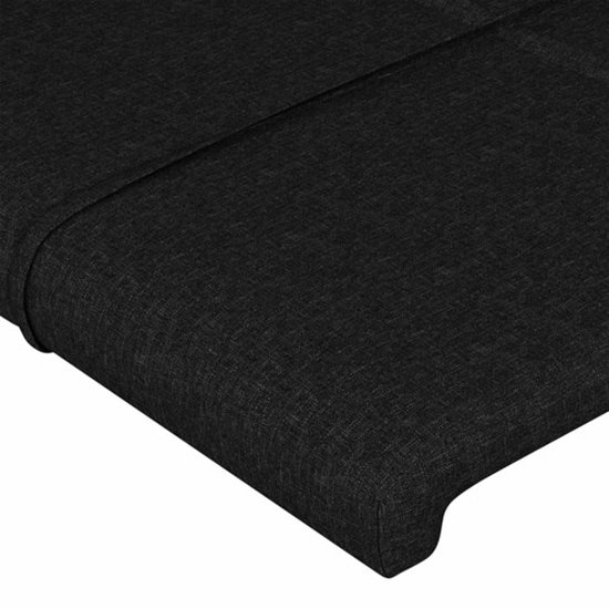 vidaXL Tête de lit Noir 80 x 5 x 78/88 cm Tissu