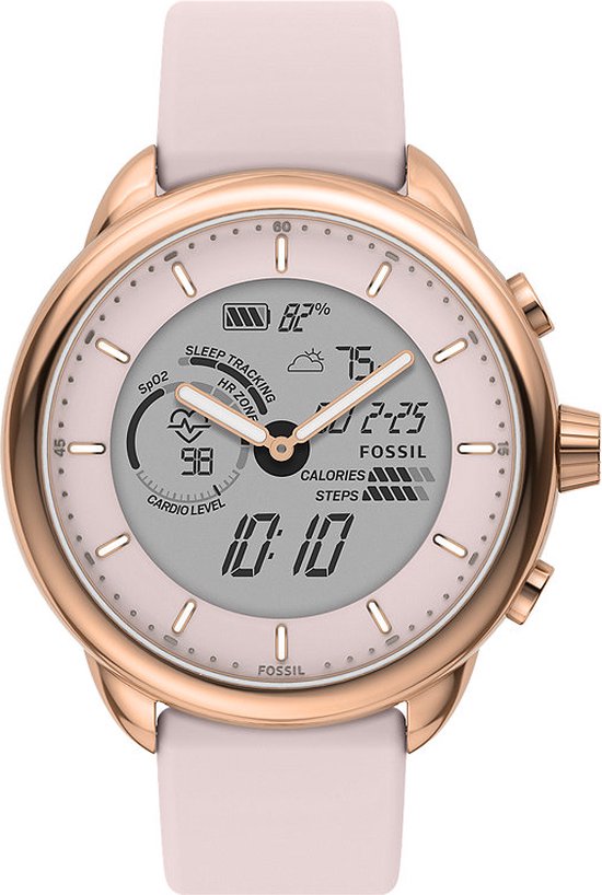 Fossil Gen 6 FTW7080 Hybrid Smartwatch Dames - 44 mm