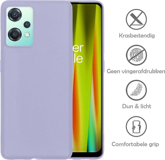 OnePlus Nord CE 2 Lite Hoesje Cover Siliconen Back Case - OnePlus Nord CE 2 Lite Hoes - Lila - LUQ