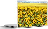 Laptop sticker - 17.3 inch - Zonnebloem - Bloemen - Natuur - 40x30cm - Laptopstickers - Laptop skin - Cover