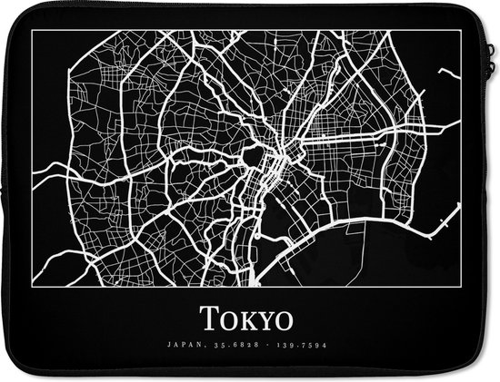 Housse pour ordinateur portable 17 pouces - Carte - Tokyo - Plan de la  ville - Carte -... | bol.com