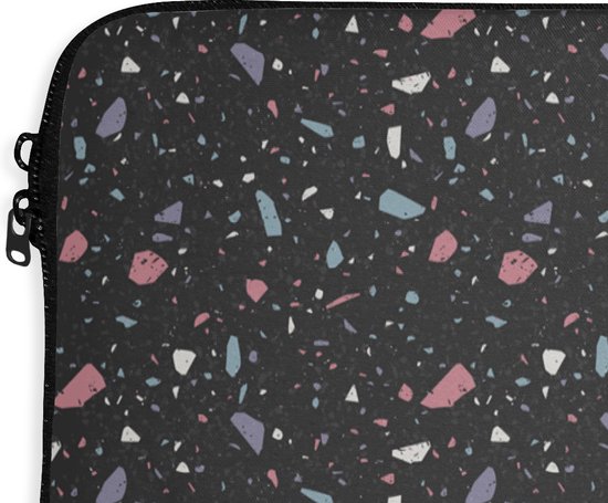 Housse pour ordinateur portable 17 pouces - Terazzo - Motif - Structure - Housse pour ordinateur portable - Dimensions intérieures 42,5x30 cm