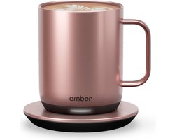 Ember Mug² Coffee Mug - Smart Mug met Mobiele App - Cup Warmer - Thermo Mok met Instelbare Temperatuur - Krasbestendige Theemok & Koffiemok - Cadeau voor Koffieliefhebbers - 295 ML - Rose Gold Ember Mug² Coffee Mug - Smart Mug met Mobiele App - Cup Warmer - Thermo Mok met Instelbare Temperatuur - Krasbestendige Theemok & Koffiemok - Cadeau voor Koffieliefhebbers - 295 ML - Rose Gold