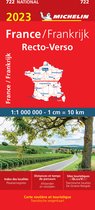 Nationale kaarten Michelin  -   Michelin 722 Frankrijk 2-zijdig (RV) 2023