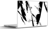 Laptop sticker - 12.3 inch - Verf - Zwart - Abstract - 30x22cm - Laptopstickers - Laptop skin - Cover