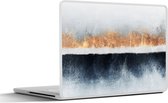 Laptop sticker - 17.3 inch - Goud - Abstract - Design - 40x30cm - Laptopstickers - Laptop skin - Cover