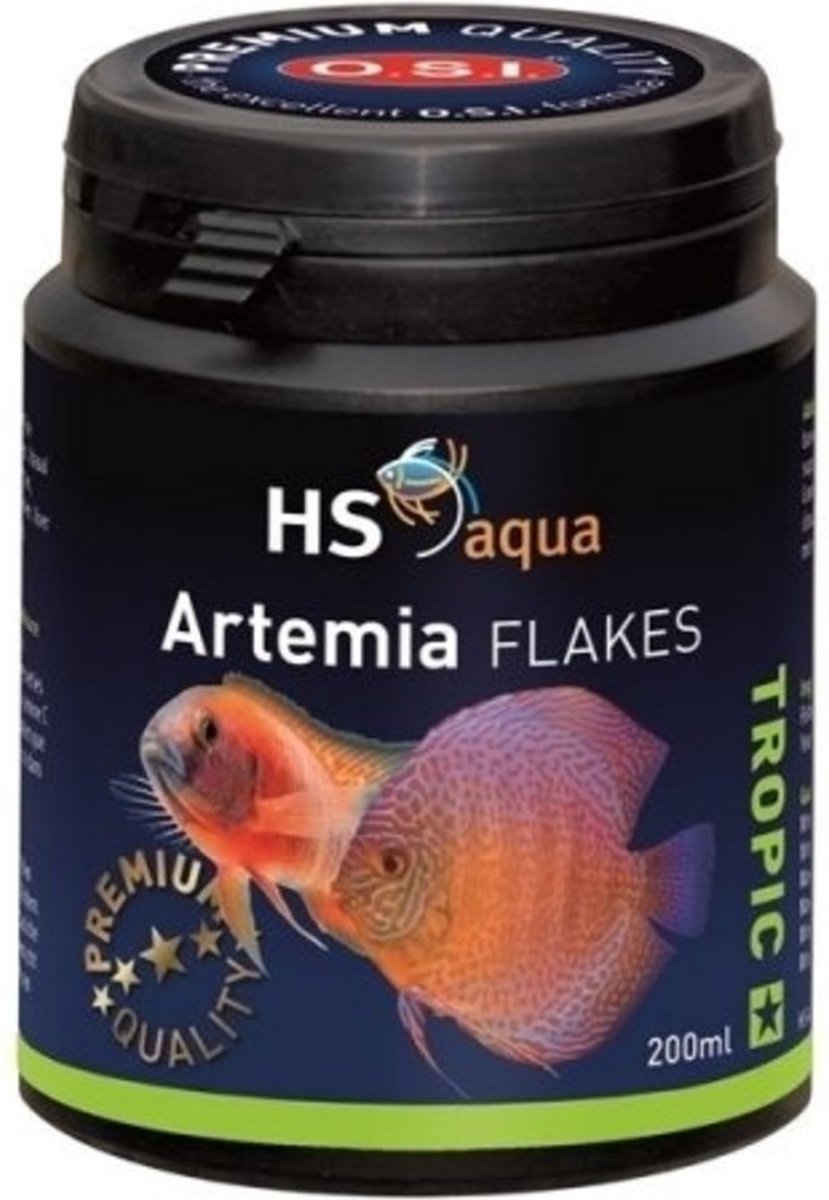 HS aqua - Artemia flakes voor aquariumvissen - 200 ml