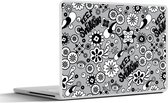 Laptop sticker - 10.1 inch - Bloemen - Patronen - Quotes - 25x18cm - Laptopstickers - Laptop skin - Cover