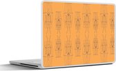 Laptop sticker - 15.6 inch - Carnaval - Joker - Patronen - 36x27,5cm - Laptopstickers - Laptop skin - Cover