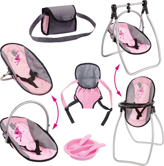 Chaise haute Smoby 3 en 1 Bébé Confort Gris - Accessoire poupée - Achat &  prix