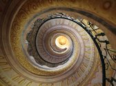 Fotobehang - Decorative spiral stairs.