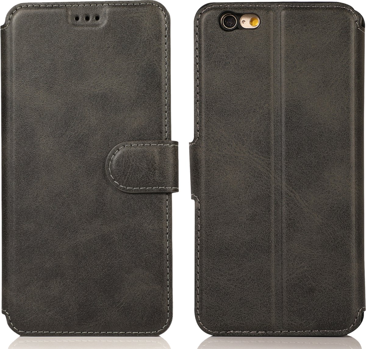 Bookcase Geschikt voor Apple iPhone 6 / 6s - Zwart - Pasjeshouder - Portemonnee