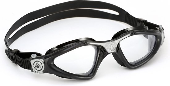 Aquasphere Kayenne - Zwembril - Volwassenen - Clear Lens - Zwart/Zilver