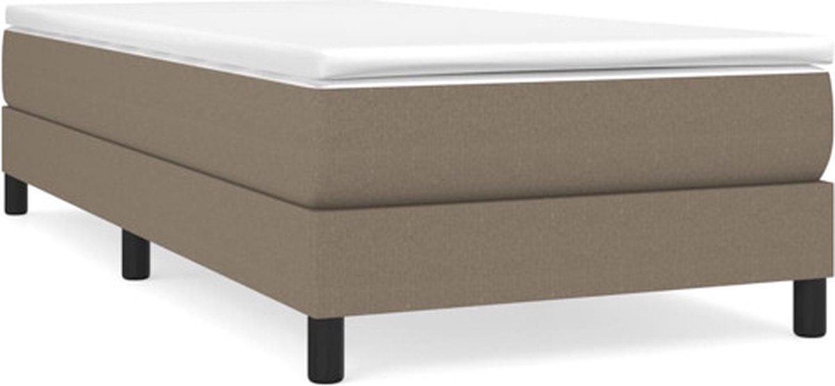 vidaXL - Boxspring - bed - 90x190 - cm - stof - taupe