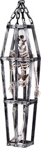 Boland - Decoratie Skelet in kooi (50 cm) - Horror - Horror