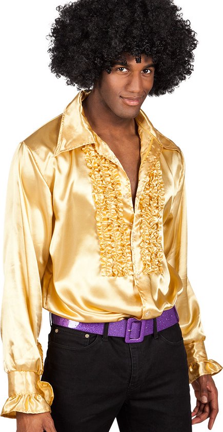 Disco overhemd goud