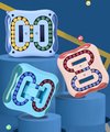 Afbeelding van het spelletje Willingood Magic Bean Rotating Cube speelgoed. Kleur : lichtblauw,  magische bean, creatief stressvermindering, educatief speelgoed, intelligente vingertop-toverkubus, gyroscooppuzzel, kubus voor kinderen en volwassenen angst verlichting