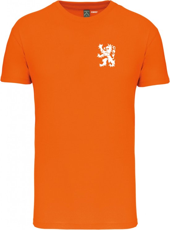 T-shirt Holland Leeuw Klein Wit | Oranje Shirt | Koningsdag Kleding | Oranje | maat S