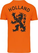 T-shirt Holland Leeuw Achterkant | Oranje Shirt | Koningsdag Kleding | Oranje | maat XS