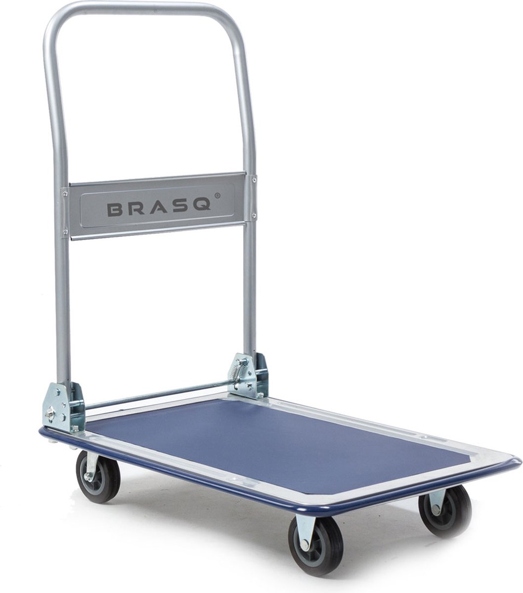 BRASQ Plateauwagen inklapbaar max 300kg transportkar transportwagen magazijnwagen platformwagen - Brasq