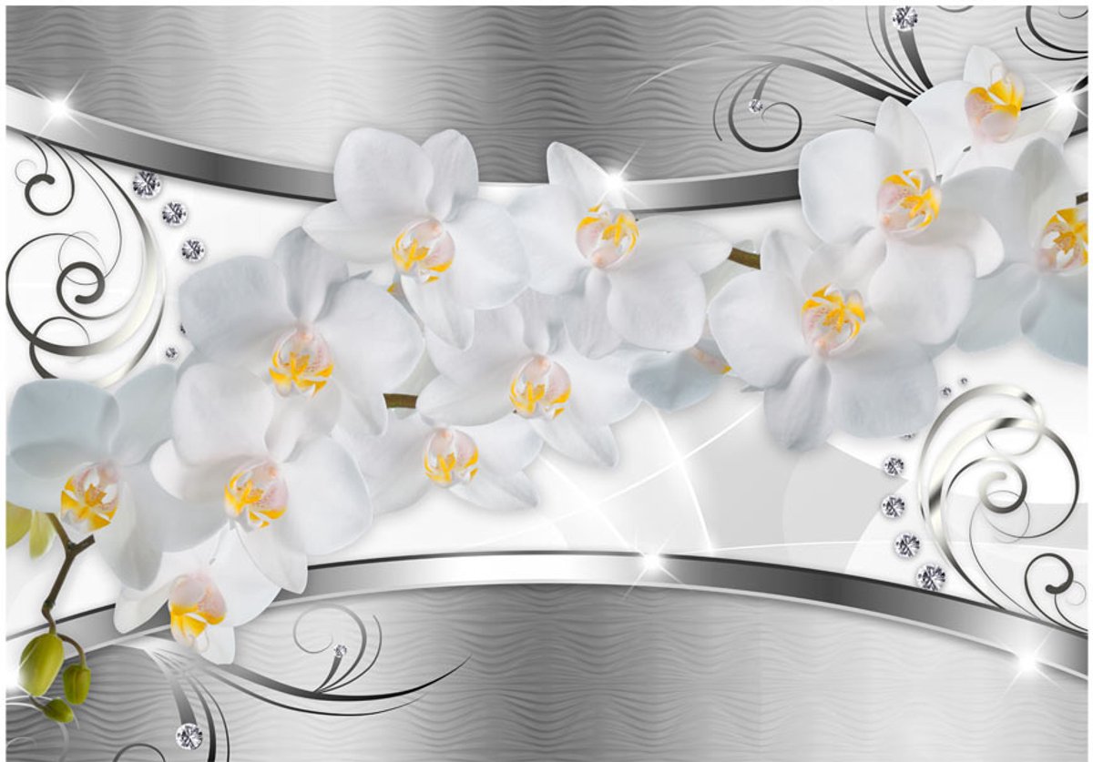 Fotobehangkoning - Behang - Vliesbehang - Fotobehang - Flower bridge - Bloemen - Kunst - 400 x 280 cm