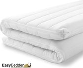 EasyBedden® Topper - Topdekmatras 80x210 - Koudschuim HR45 Hybrid  - Luxe Tijk - 6 cm dik - Orthopedisch - Actie !!!