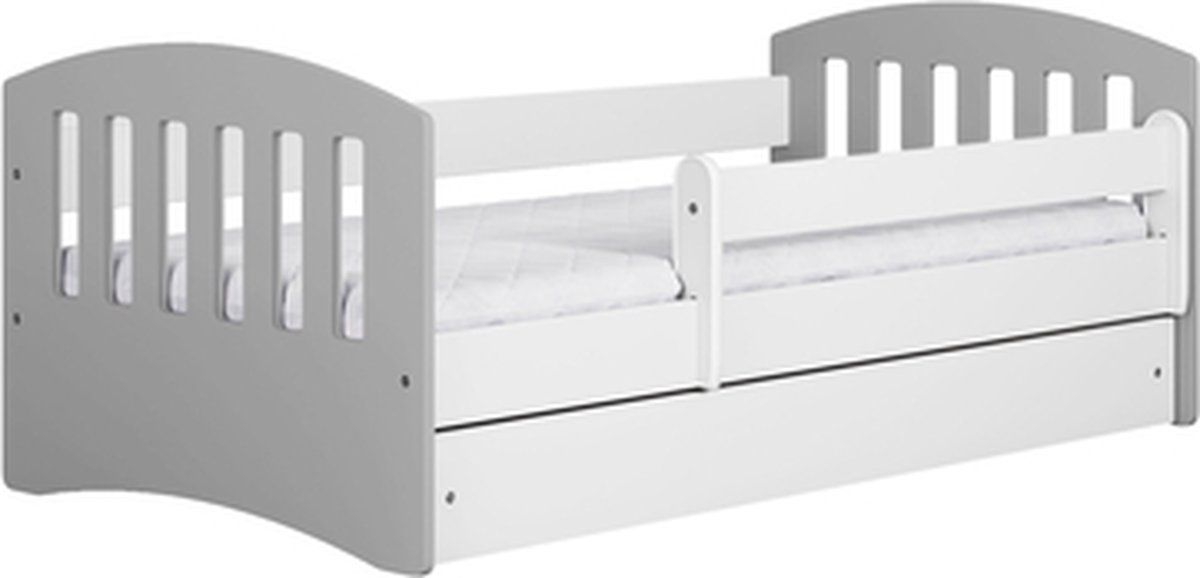 Bed classic 1 mix grijs zonder lade zonder matras 180/80