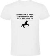 Paardrijden | Heren T-shirt |  paard | manege | dierendag | dier | pony | Wit