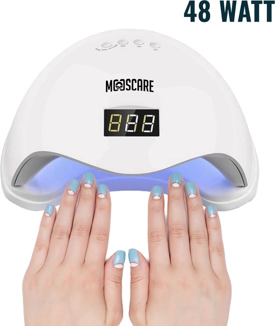 MOOSCARE 48 Watt LED Lamp voor Gellak Nagels - UV Lamp Gelnagels - Nail Art Nagellamp - Gel Nagellak Nageldroger