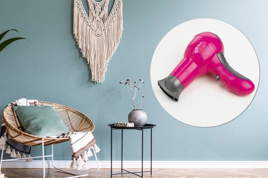 Un speelgoed rose Föhn Wall cercle aluminium ⌀ 120 cm - impression photo sur cercle mural / cercle vivant / cercle jardin (décoration murale) XXL / Groot format!