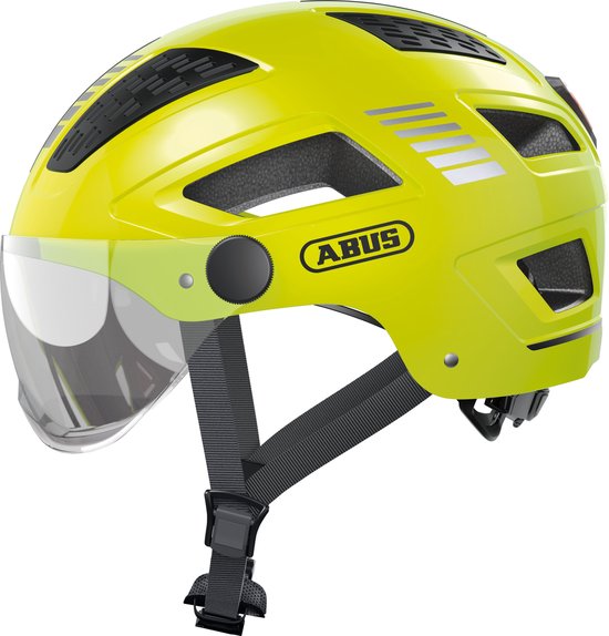 Abus Hyban 2.0 ACE stadsfiets helm - Signal Yellow - M