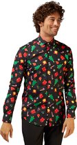 Opposuits Chemise Christmas Icons Homme Polyester Zwart Mt M