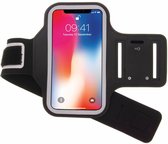 Hoesje Geschikt voor iPhone X hardloop armband - Sportband - hoesje - zwart