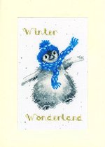 Borduurpakket kerstkaart Winter Wonderland - Bothy Threads