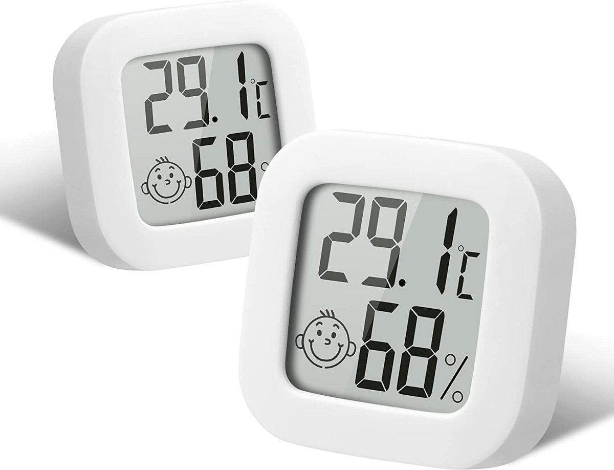 Kamerthermometer - Digitale Thermometer – Vochtigheidsmeter - Binnenthermometer