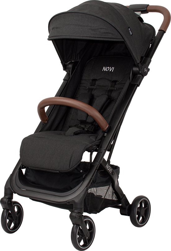 Novi Baby® Sky Buggy - Zwart - inklapbaar - Inclusief cupholder - Inclusief regenhoes