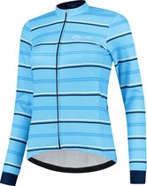 Rogelli Stripe Winterjack - Dames - Fietsjack - Blauw - Maat S