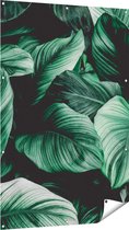 Gards Tuinposter Tropische Groene Bladeren - 100x150 cm - Tuindoek - Tuindecoratie - Wanddecoratie buiten - Tuinschilderij