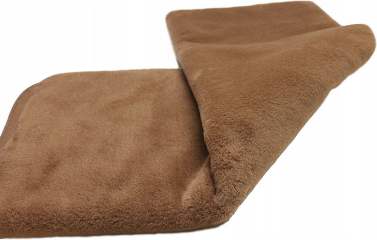 OnceDoce® Wollen Deken 100% Wol Merino & Kameel Blend - Coffee - OnceDoce® 450 g/m² Heerlijk Zacht Ademend en Warm - Wasbaar - 180x200cm bruin